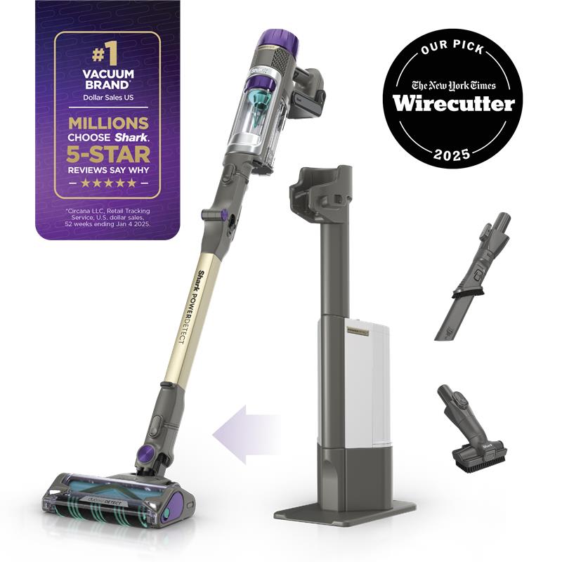 Shark PowerDetect cordless vacuum clean and empty system