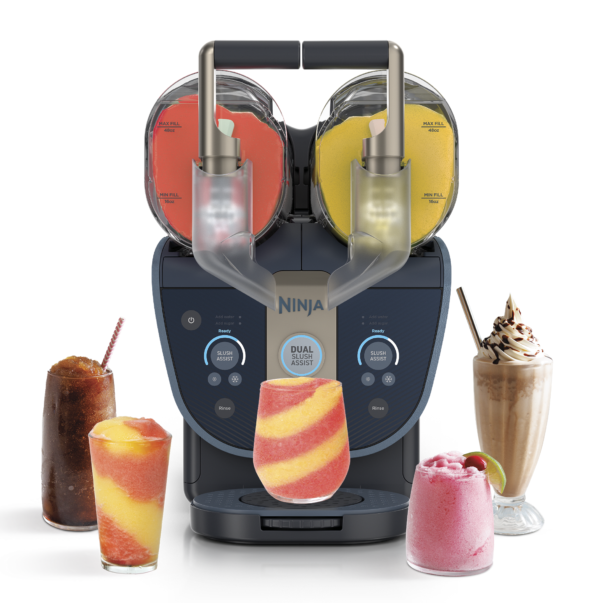 Ninja SLUSHi Twist frozen drink maker in blue